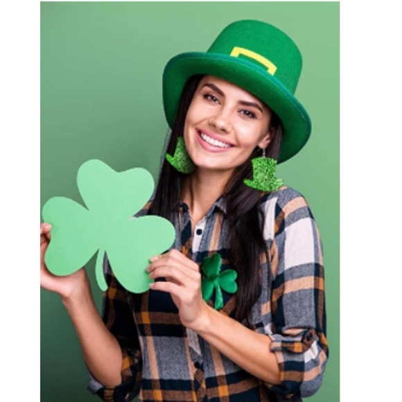 5/$25  St. Patricks Day Earrings St Patricks Day Green Jewelry St. Patrick's Day - Picture 6 of 8